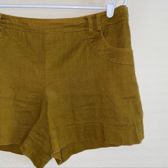 ANTHRO ELEVENSES Khaki Green Safra High Rise Shorts, Size 0 - Picture 5 of 9